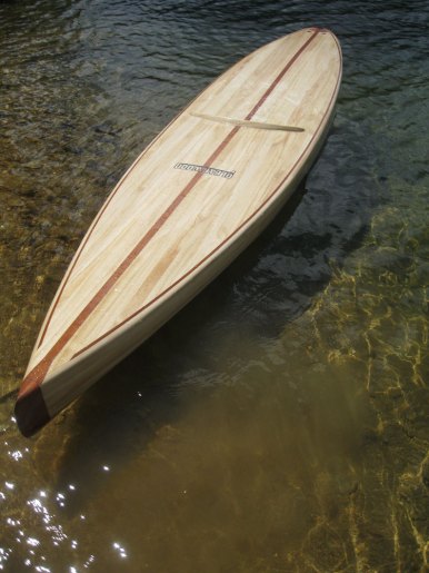 Clearwood Paddleboard on the water