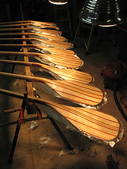 handmade wood paddles